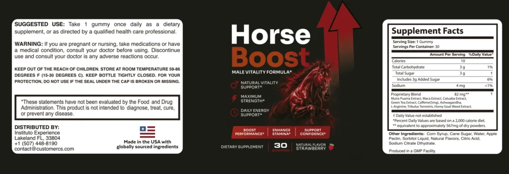HorseBoost — natural male vitality support supplement